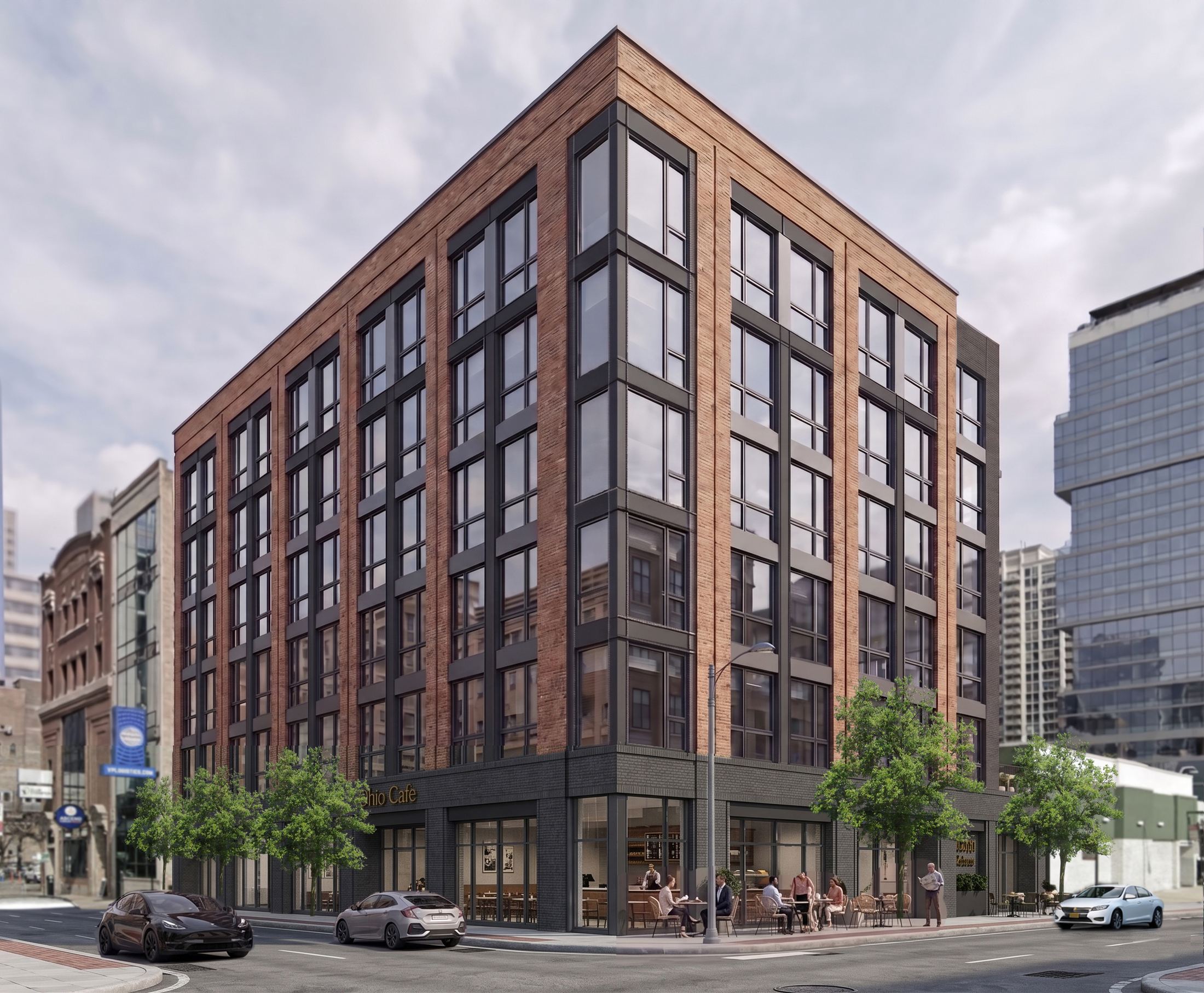 200 W Ohio mixed-use building rendering, River North, Chicago